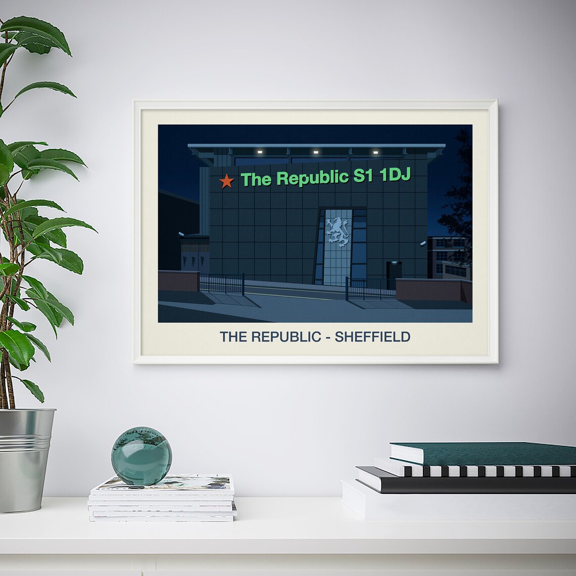 The Republic Nightclub Poster, Retro Nightlife Art Print - Image 4