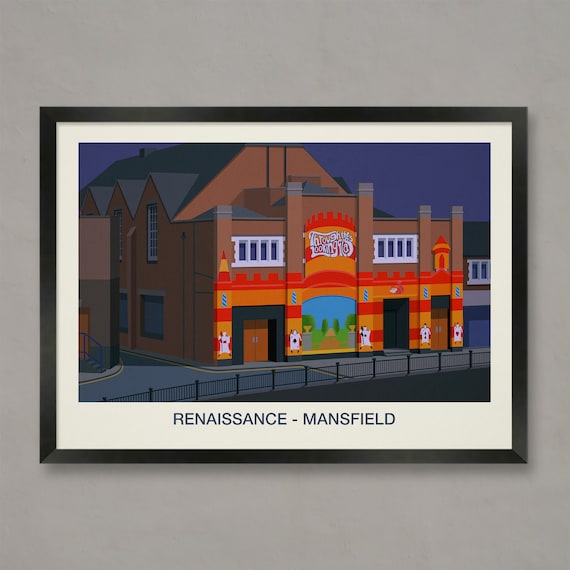 Renaissance Mansfield Nightclub Poster Alice Wonderland Mural Art