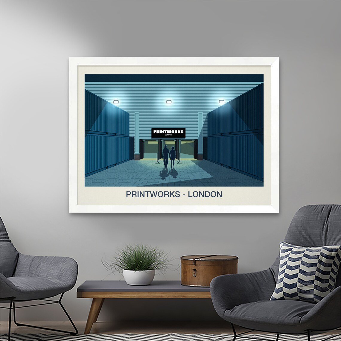 Printworks Nightclub Vintage Travel Poster - Image 2