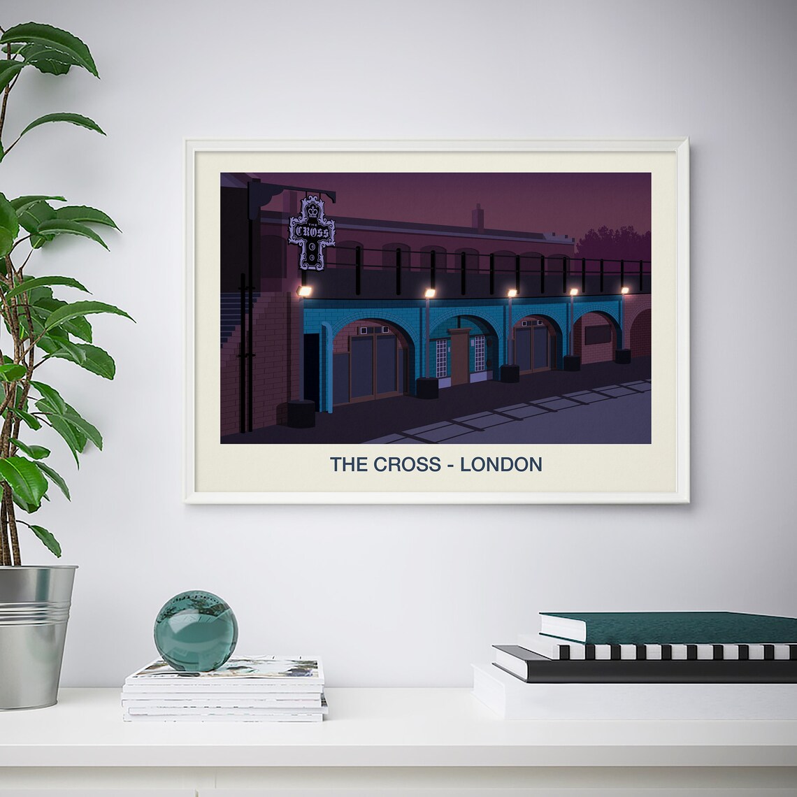 The Cross Nightclub Vintage Travel Poster - Image 3