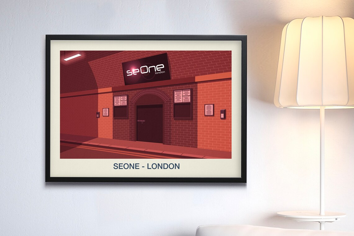 SeOne London Nightclub Poster Brick Arch Venue Underground Art - Image 3