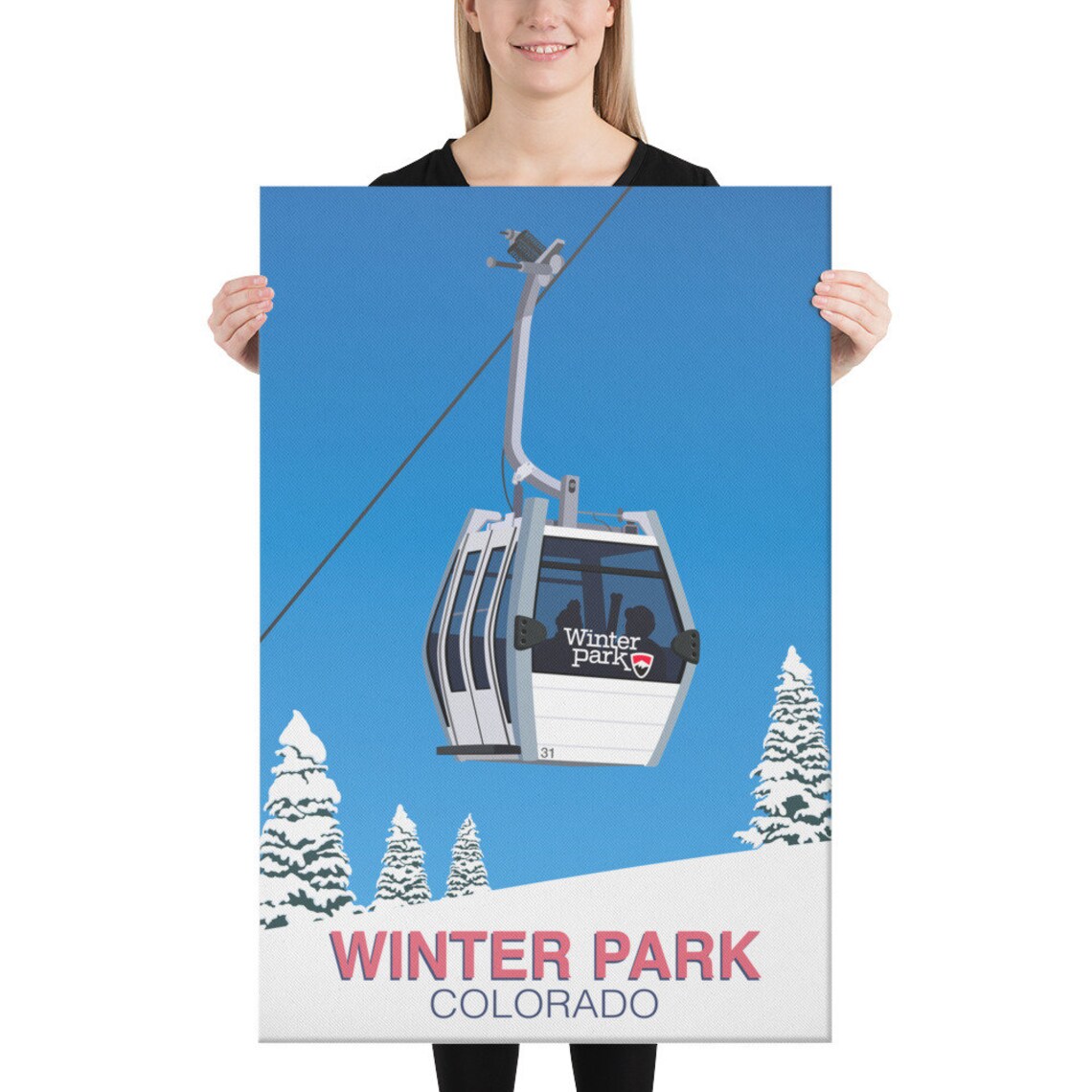 Winter Park Art Print - Image 2