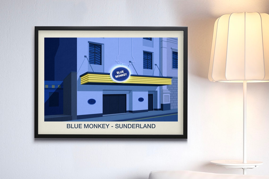 The Blue Monkey Nightclub Poster Nightclub Prints - Image 3