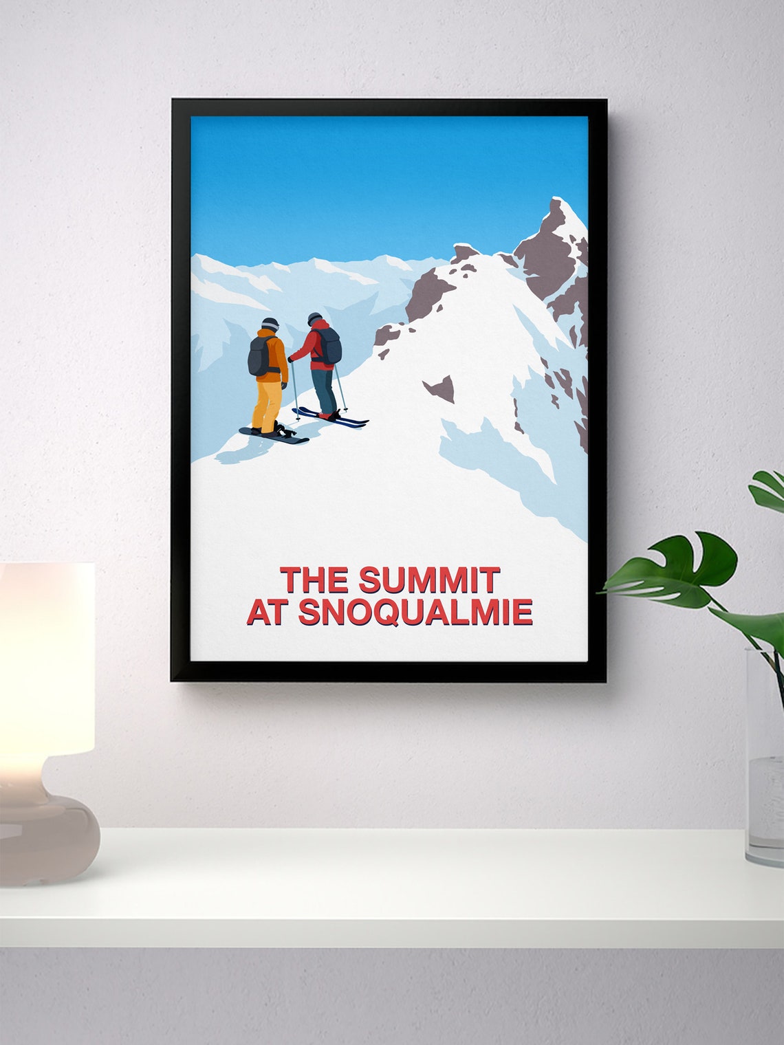 The Summit At Snoqualmie Ski Touring Backcountry Alpine Poster - Image 3