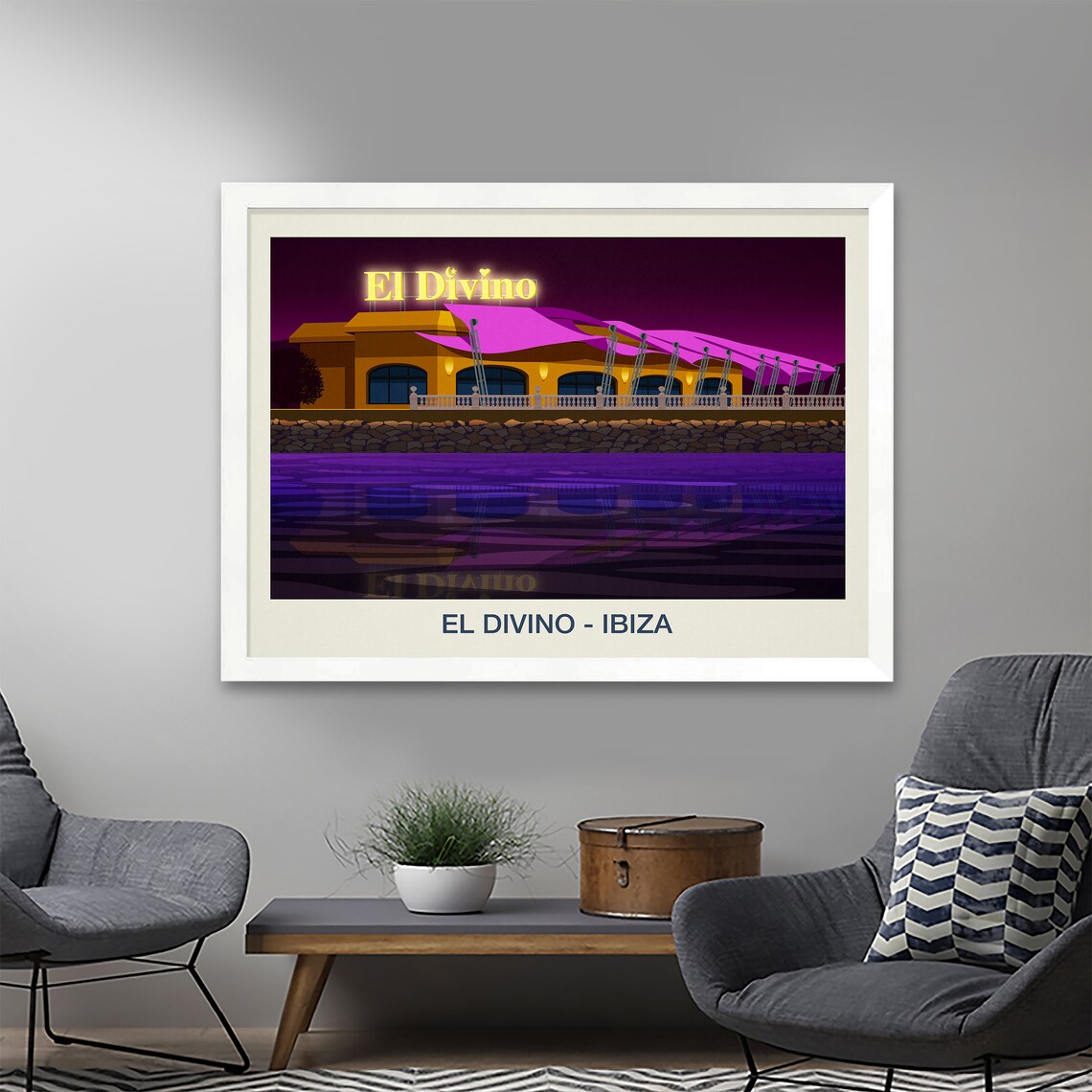 El Divino Ibiza Travel Poster - Image 2