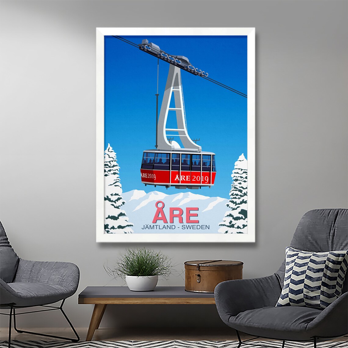 Are Ski Resort Poster, Ski Print Travel Poster - Image 2