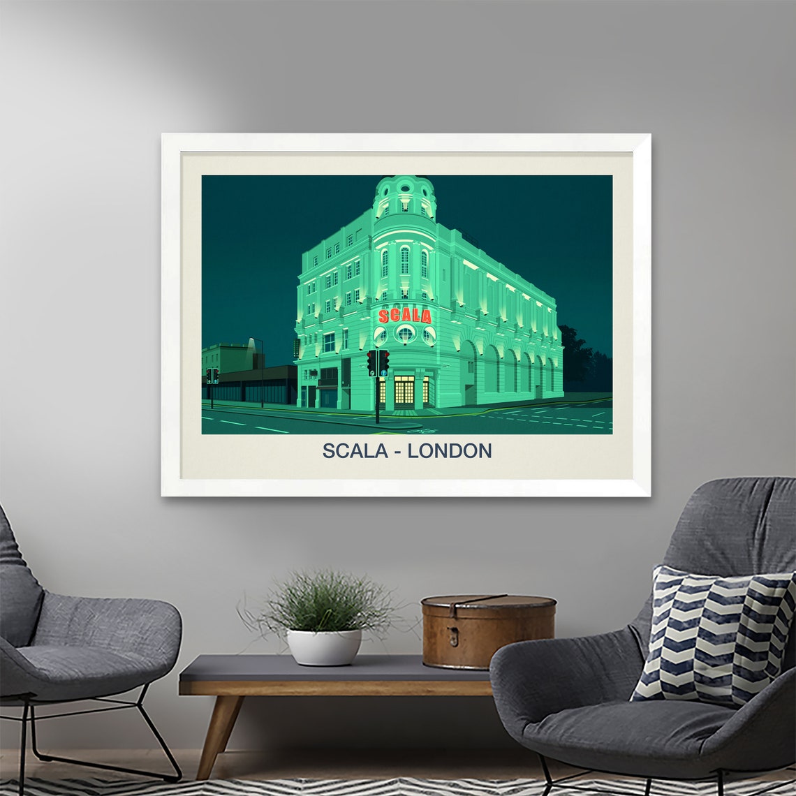 Scala Music Venue Poster Scala London Nightclub Print Scala Nightclub Scala Music Venue Poster Scala Nightclub Print Scala Venue - Image 2