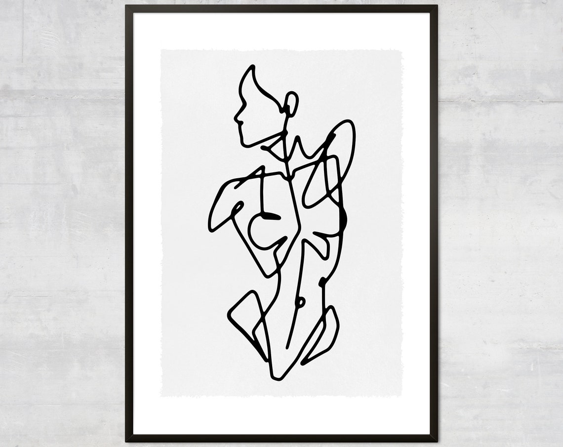 Female Body Line Art Print Wall Prints Woman Minimalist Boho Decor Spring Feminist