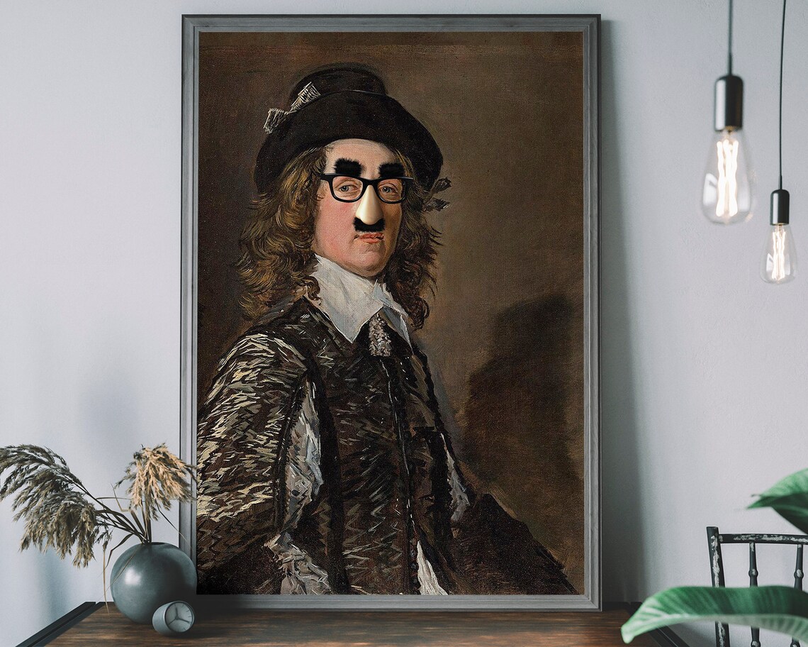Altered Victorian Portrait, Unique Vintage Art Print