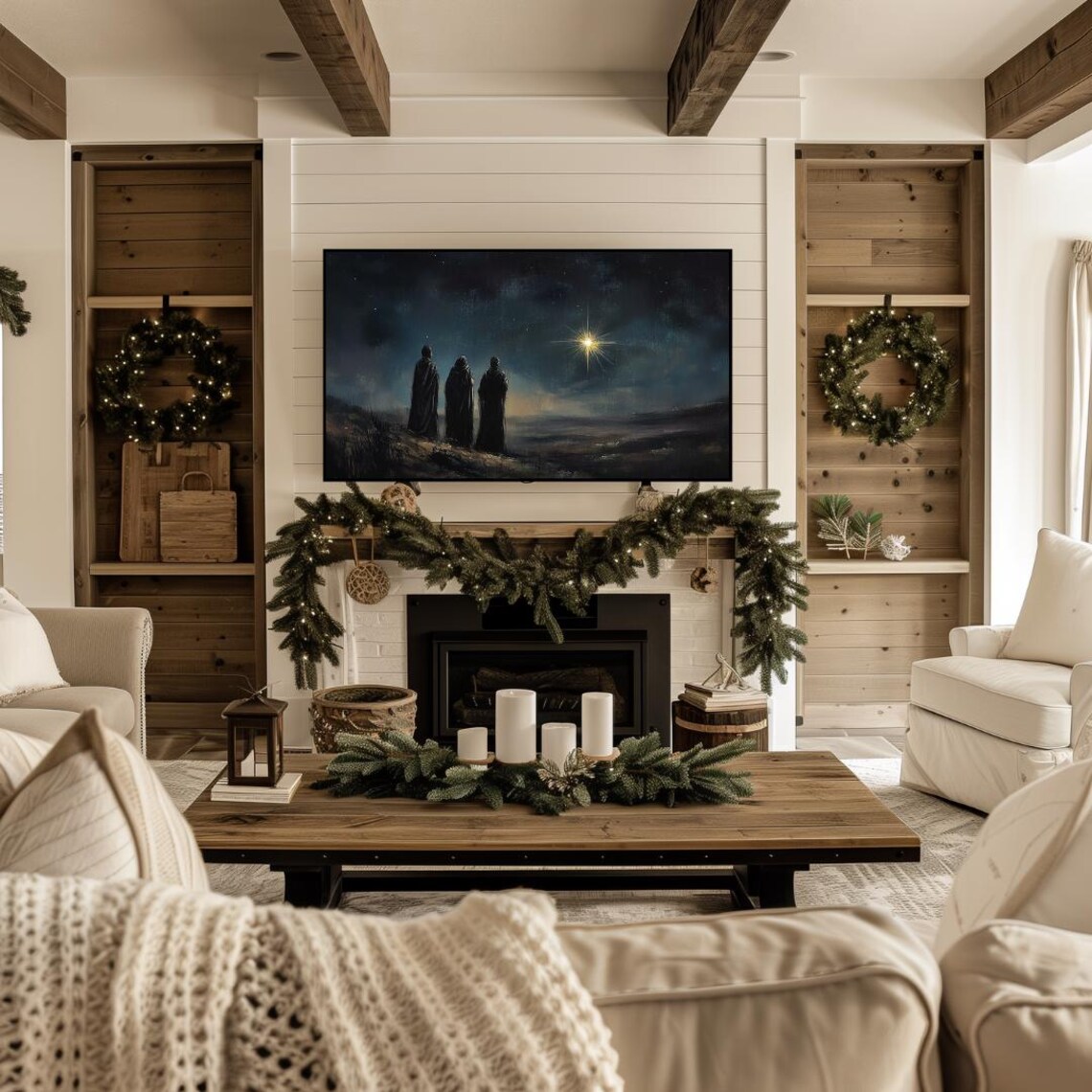 Nativity Christmas Art Print, Three Wise Men - Image 4