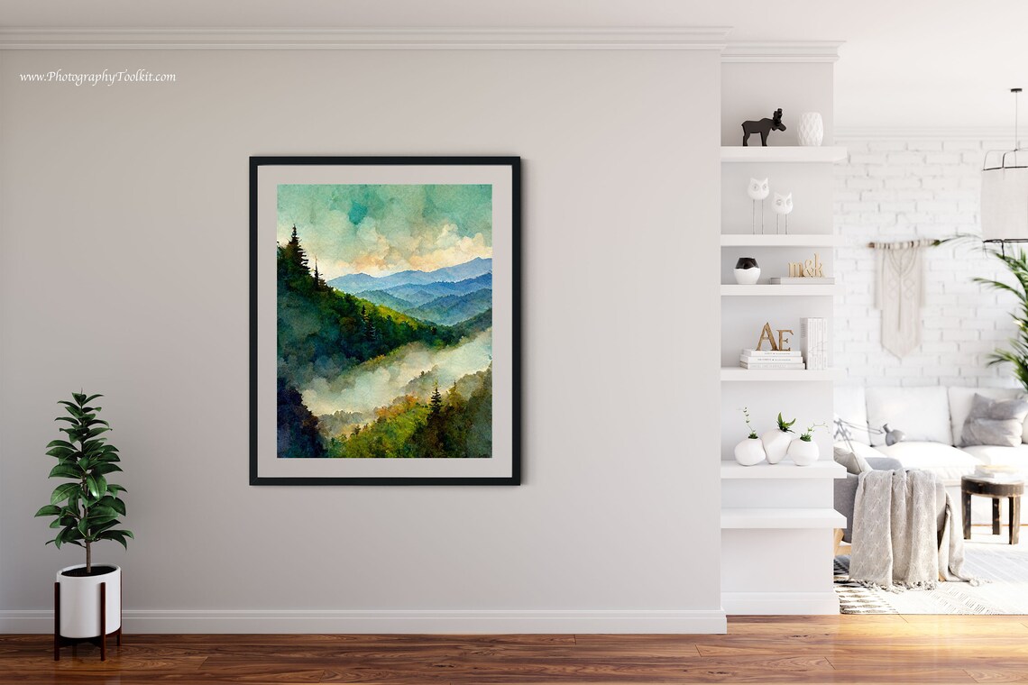 Great Smoky Mountains Poster, Nature Landscape - Image 4