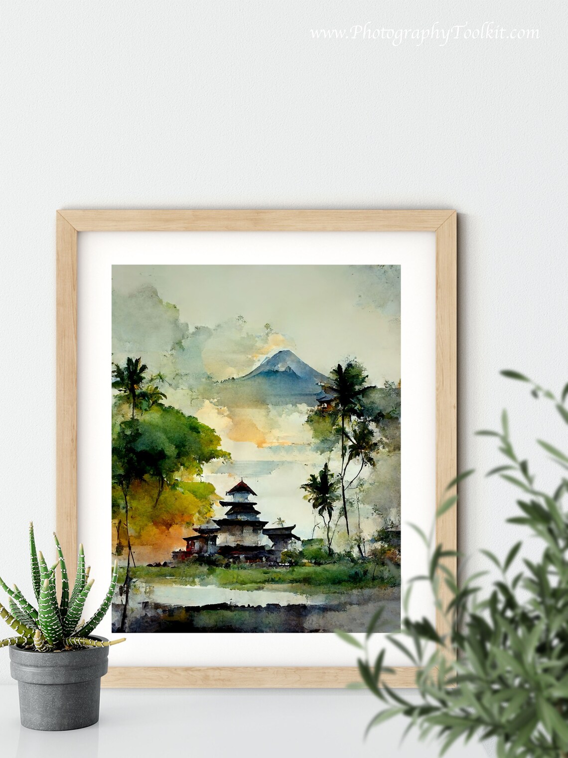 Bali Travel Poster, Indonesian Landscape Art - Image 5
