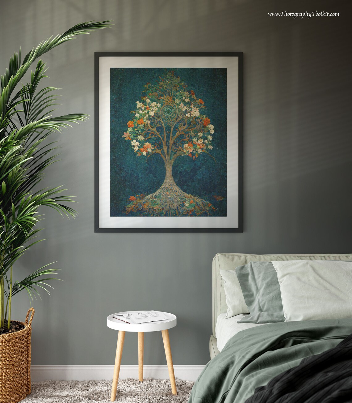 Tree Of Life Botanical Spiritual Wall Art Panels - Image 3