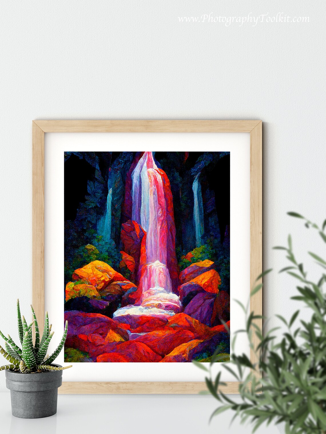 Ruby Falls, Tennessee Waterfall Landscape Art Print - Image 5