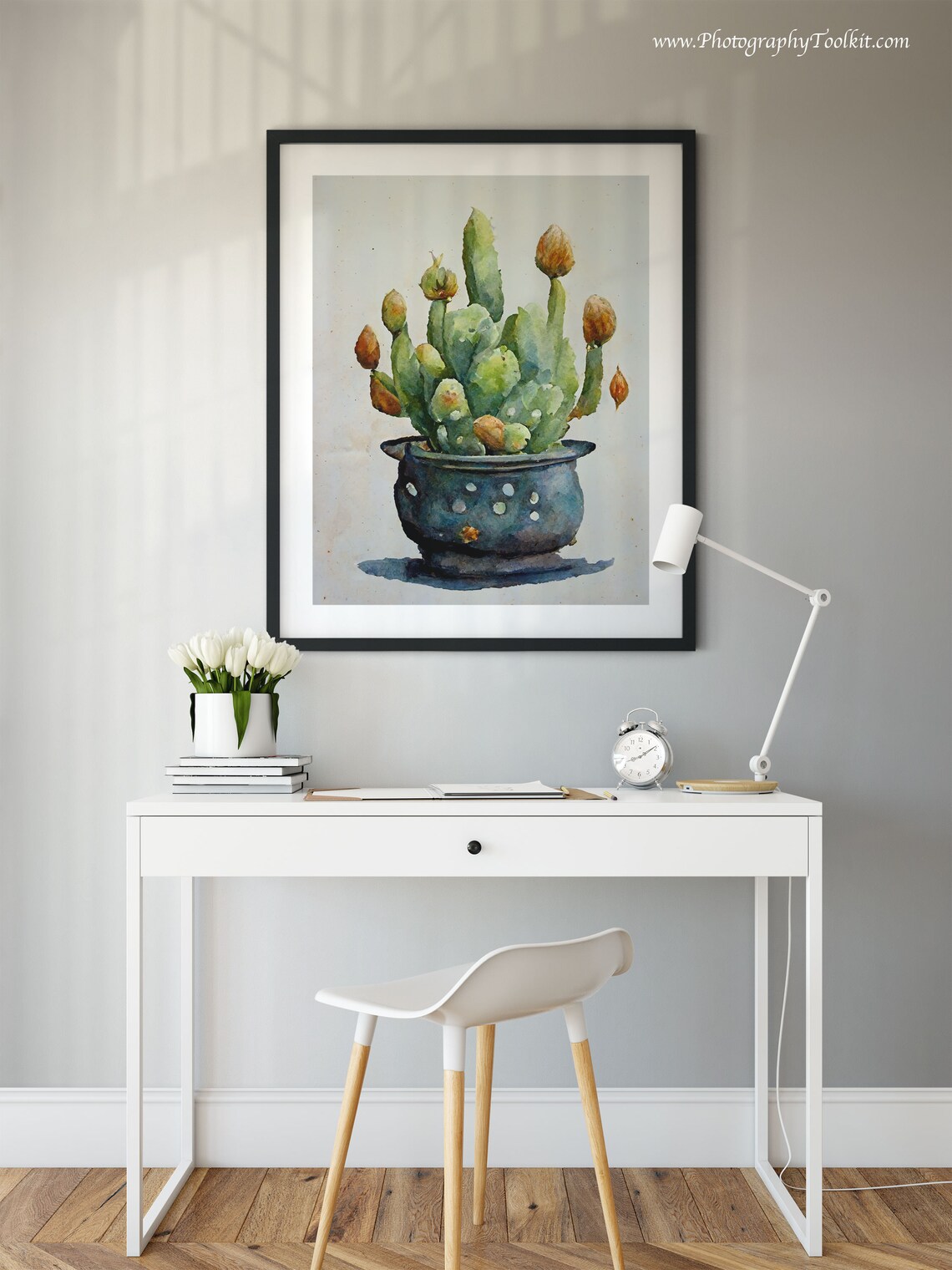 Potted Cactus Print, Boho Desert Wall Art - Image 2