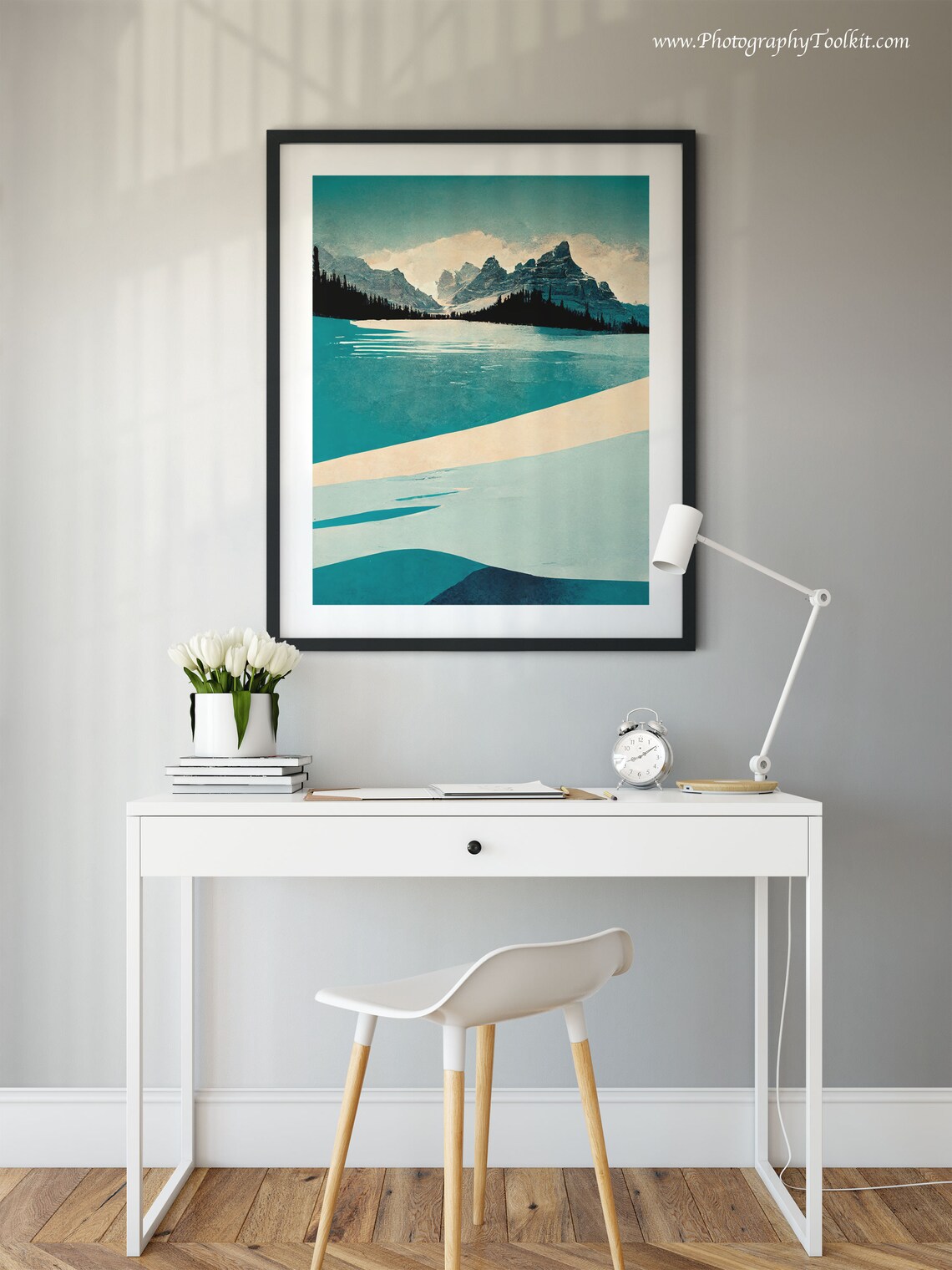 Moraine Lake Watercolor Print, Banff National Park - Image 2