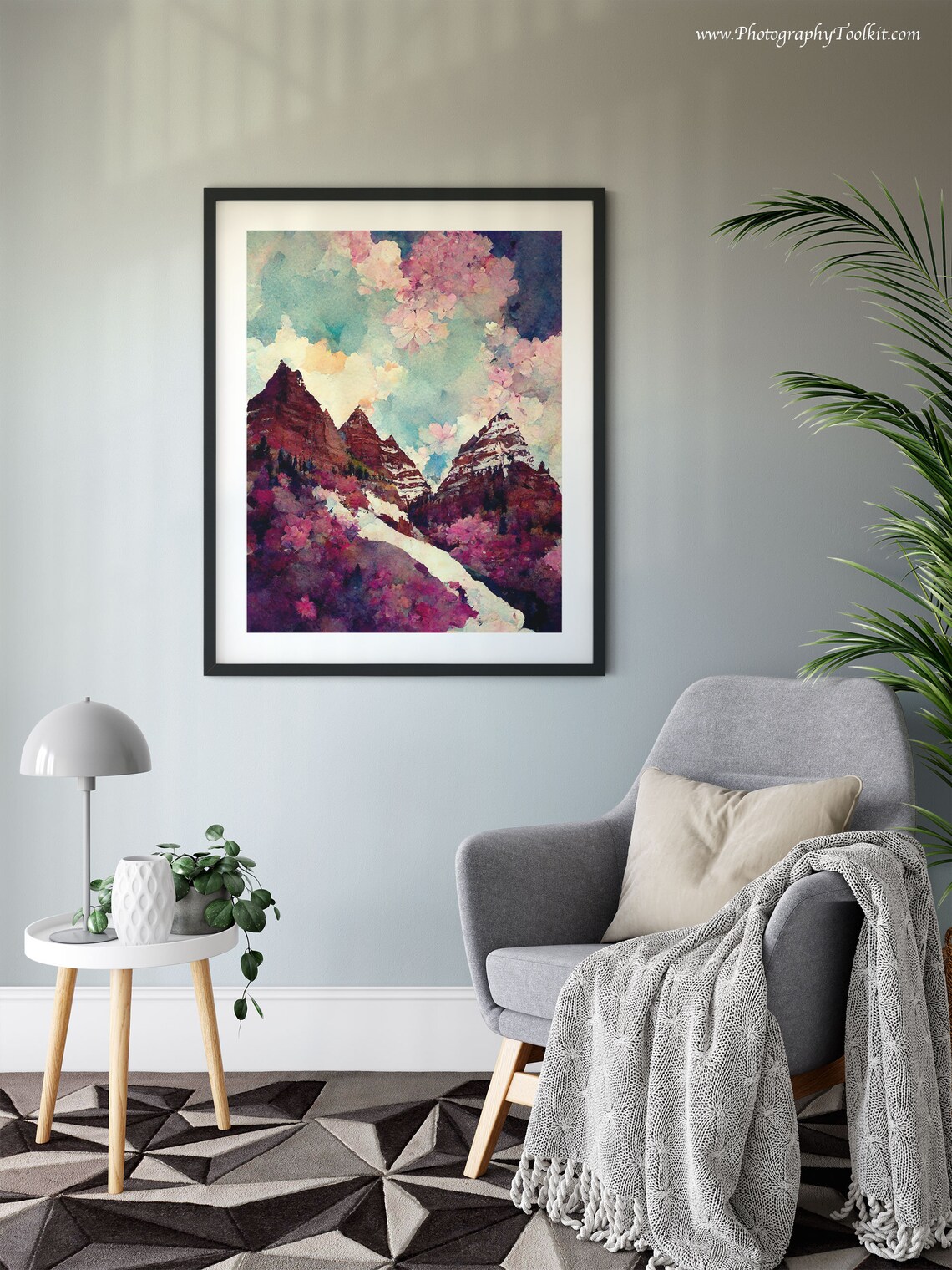Maroon Bells Art Print, Colorado Mountain Landscape - Image 6