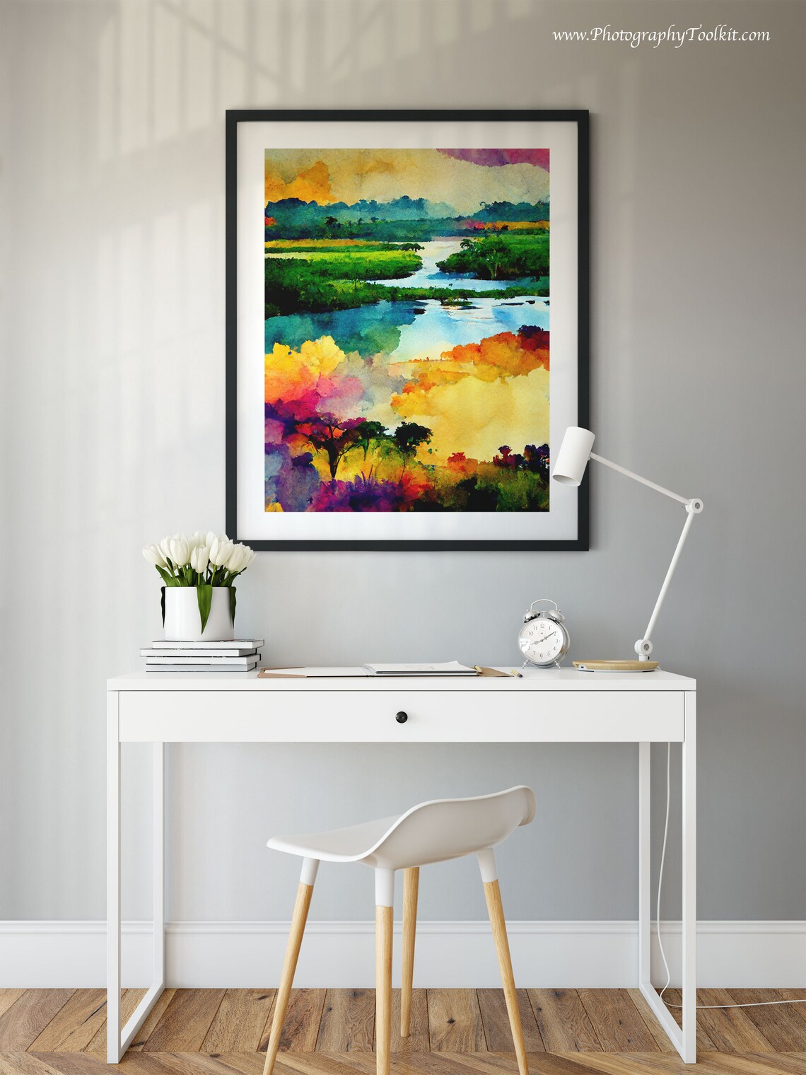 Swamp Painting Brazil Travel Poster, Wildlife Art - Image 2