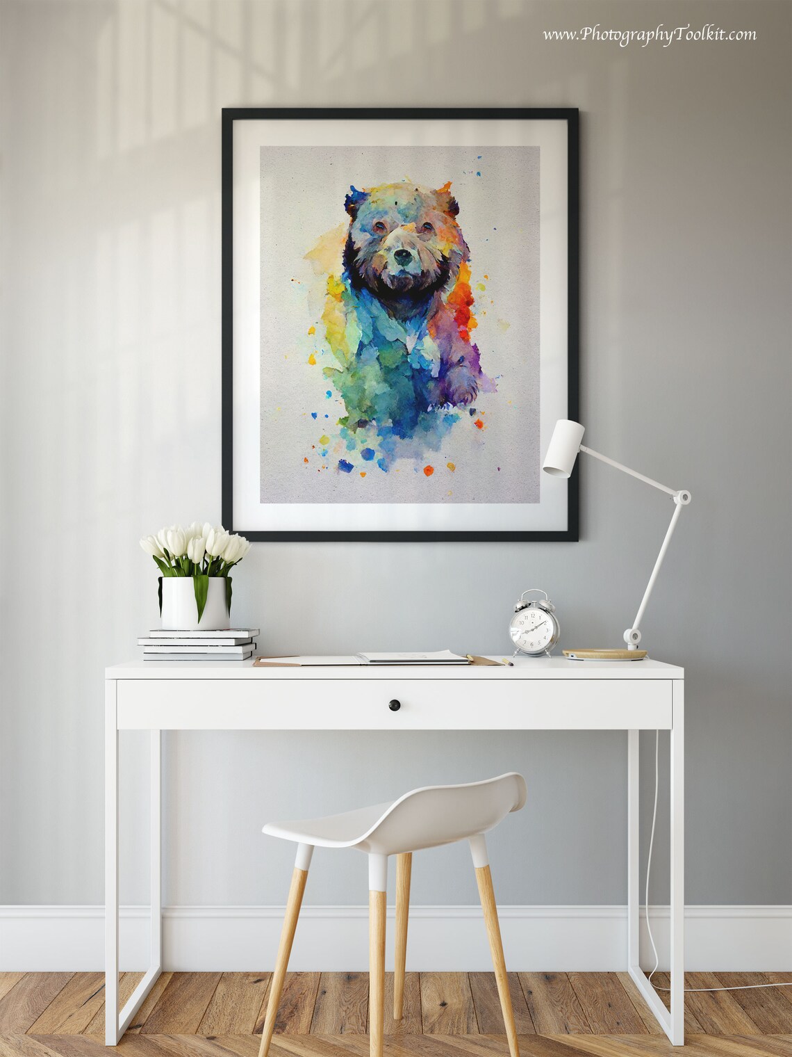 Grizzly Bear Art Print, Wildlife Wall Art - Image 2
