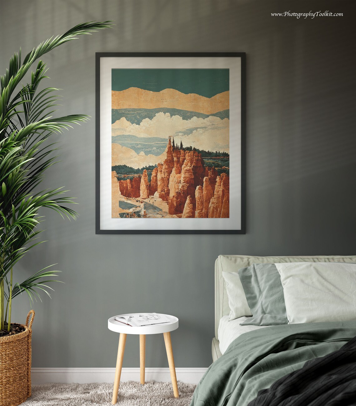 Bryce Canyon Utah Hoodoo Amphitheater Vintage Travel Wall Art - Image 3