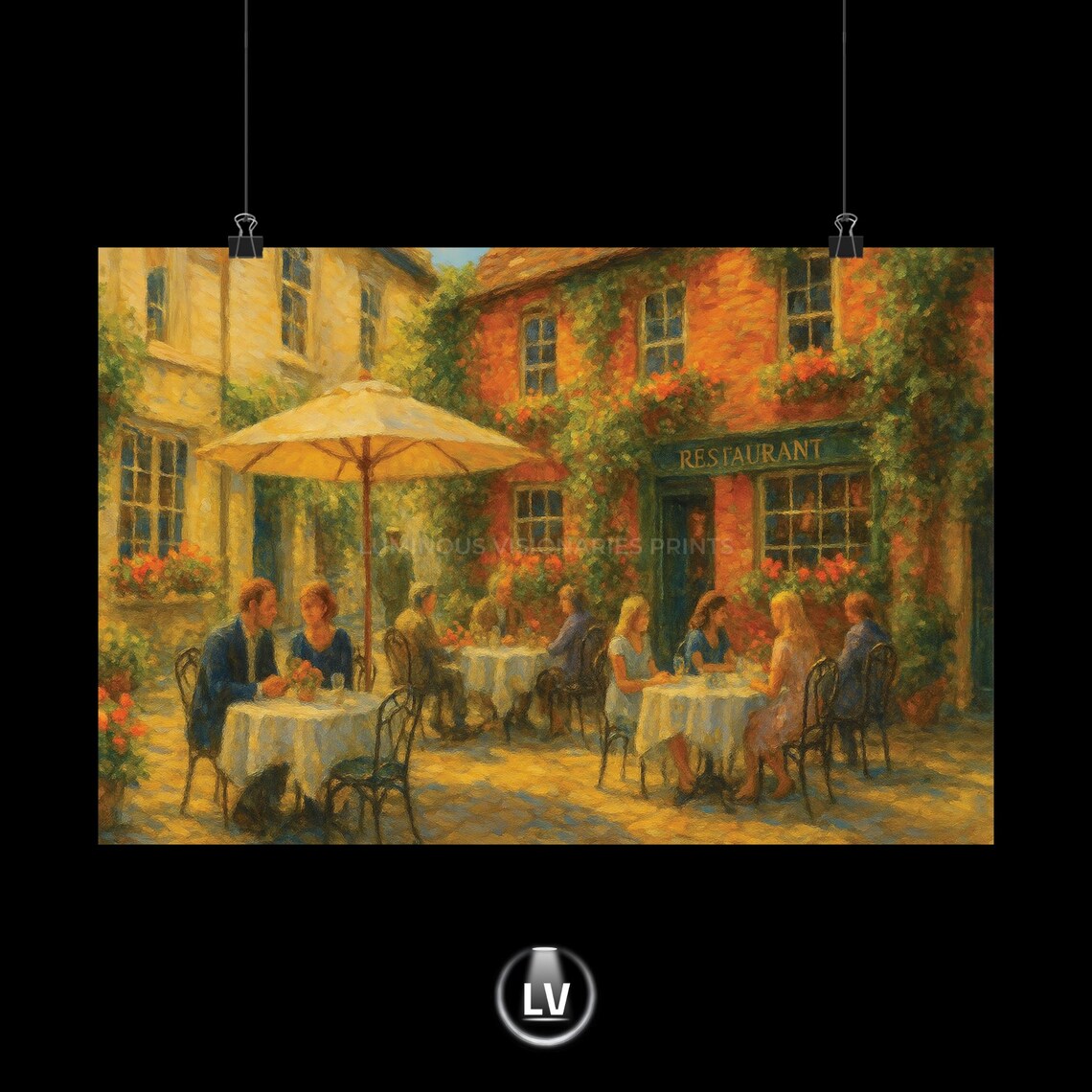 Charming Cafe Poster, Home Gallery Gift For Lovers