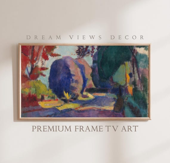 Frame Tv Art For Frame Tv Abstract Landscape Painting Vintage Painting Instant Abstract Matisse Frame Tv Art Home Decor Tv