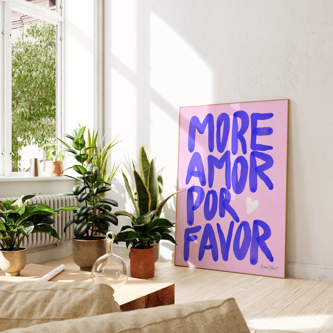 More Amor Por Favor Quote Art Print - Image 3