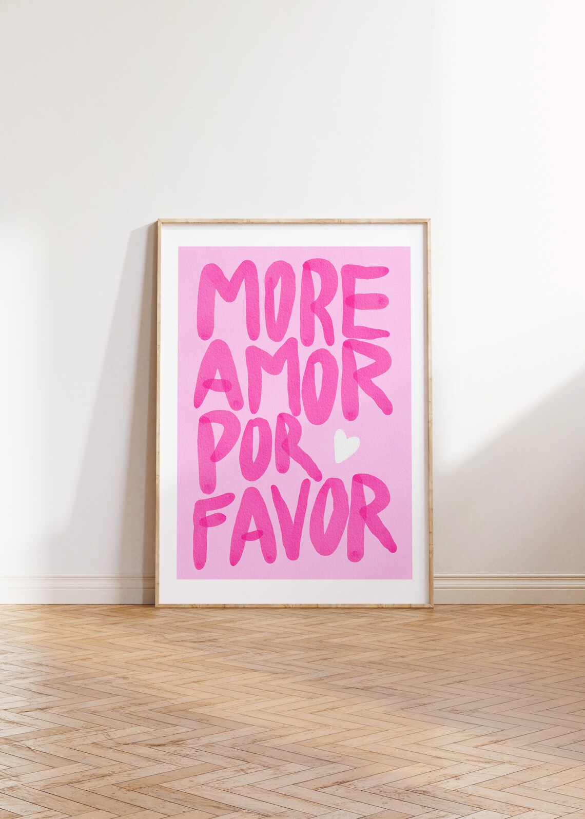More Amor Por Favor Modern Eclectic Love Art Print