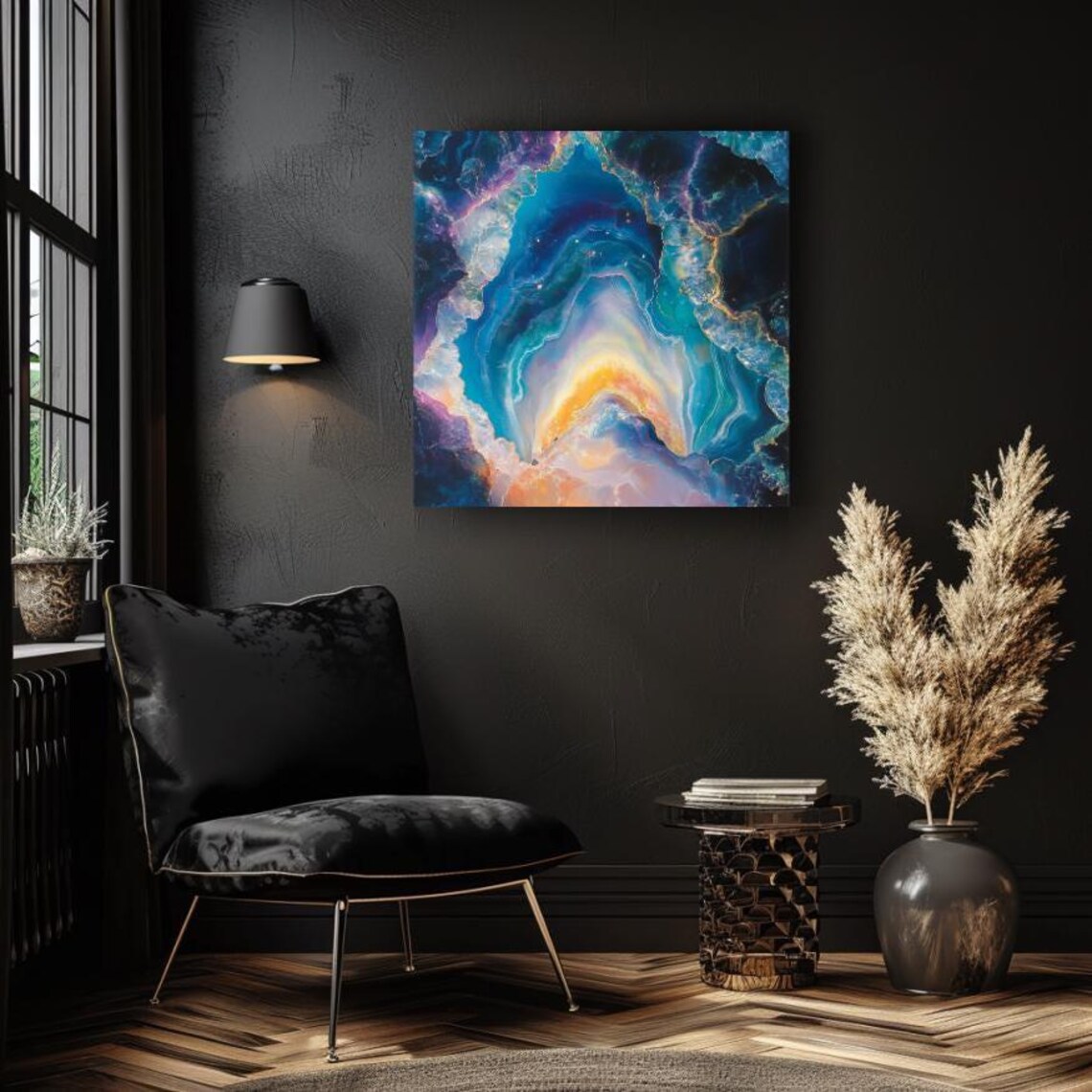 Geode Gemstone Crystal Mystical Wall Art - Image 4