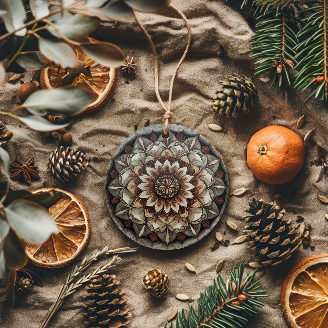 Boho Mandala Ornament, Bohemian Gift - Image 3