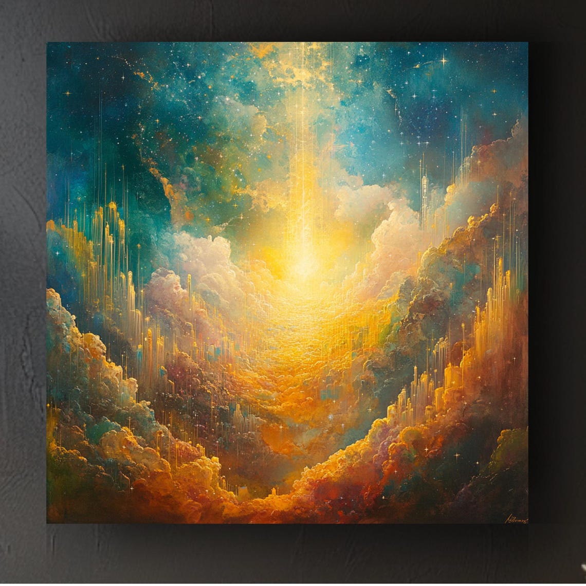 Celestial Ascension Art Dreamy Cloud And Light Print Magical Sky Decor Mystical Sunrise Artwork Unique Gift Idea