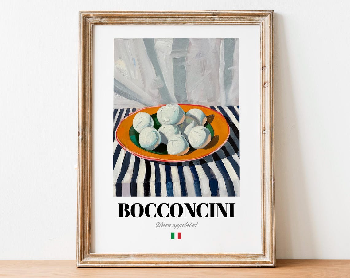 Bocconcini Buon Appetito Italian Mozzarella Still Life Art Print