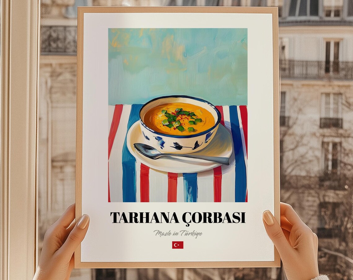 Tarhana Orbas Print Turkish Kitchen Food Wall Decor Cuisine Poster