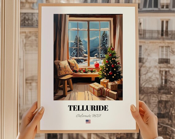 Telluride Colorado Usa Ski Resort Wall Art Print Poster Christmas Gift