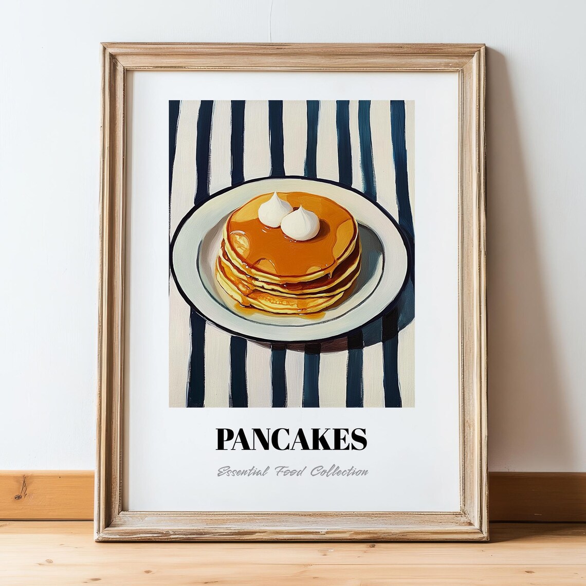 Pancakes Pastry Poster, Kitchen Wall Art Print
