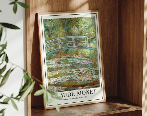 Monet Print Claude Monet Exhibition Poster Monet Wall Art Vintage Art