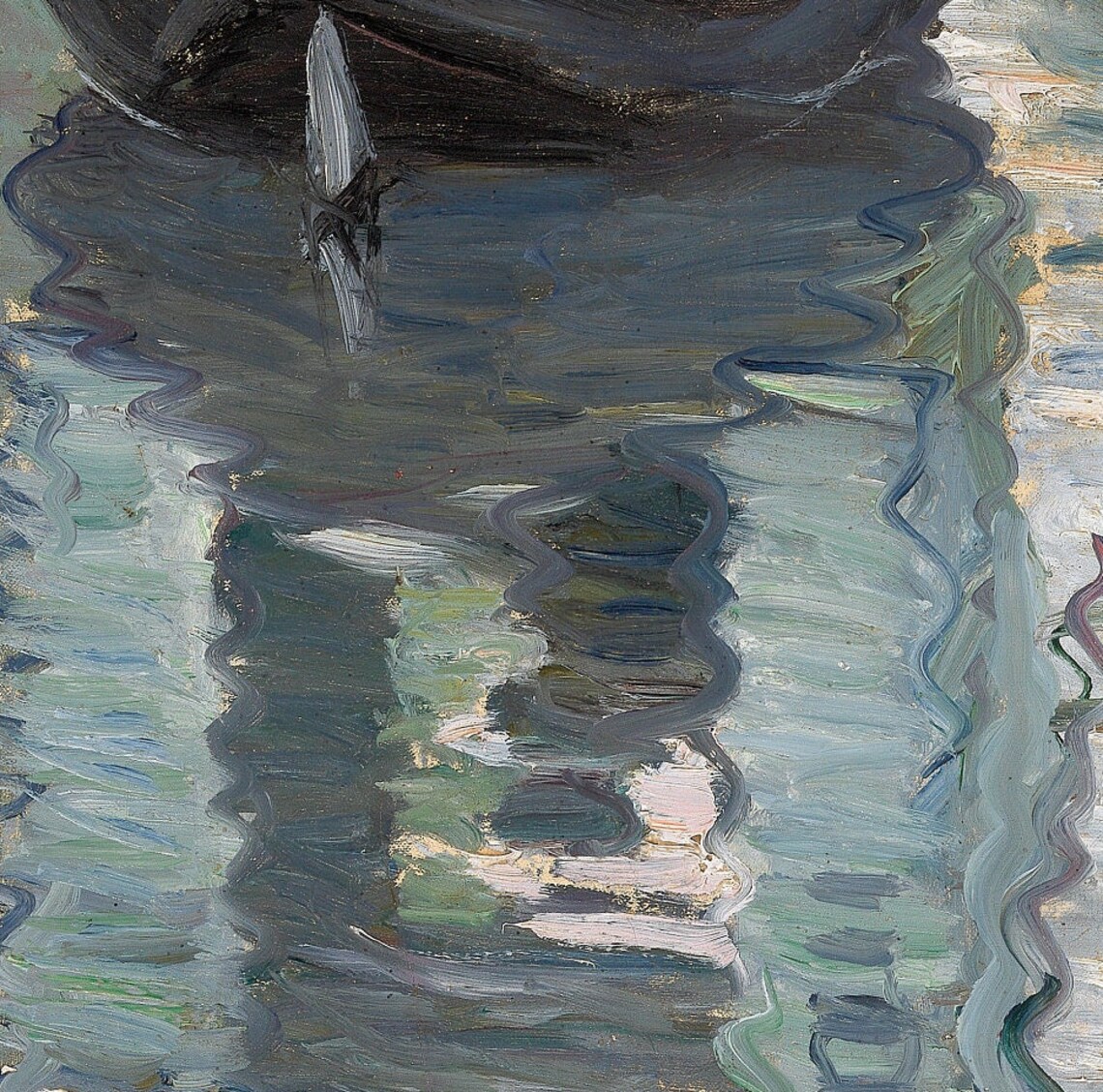 The Studio Boatcby Cloude Monet 3d Printed With Texture And Brush Strokes Looks Like Original Oil Painting - Image 2