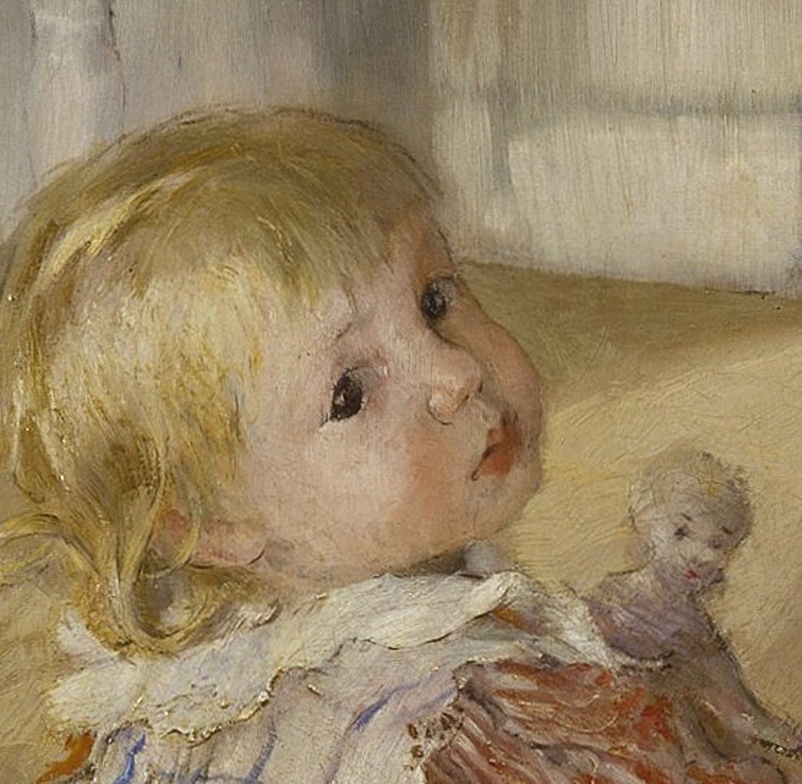 Carl Larsson Pontus Young Child Sitting On Floor Vintage Wall Art - Image 3