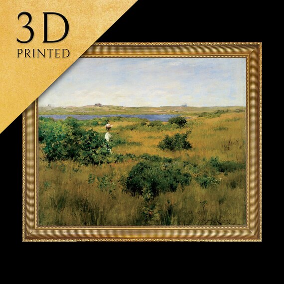 William M Chase Shinnecock Hills Summer Meadow Landscape Poster