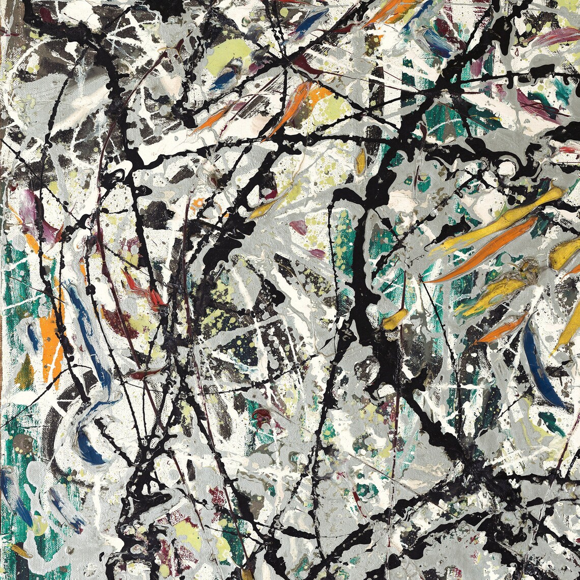 Watery Paths by Jackson Pollock, Abstract Art Print - Image 3