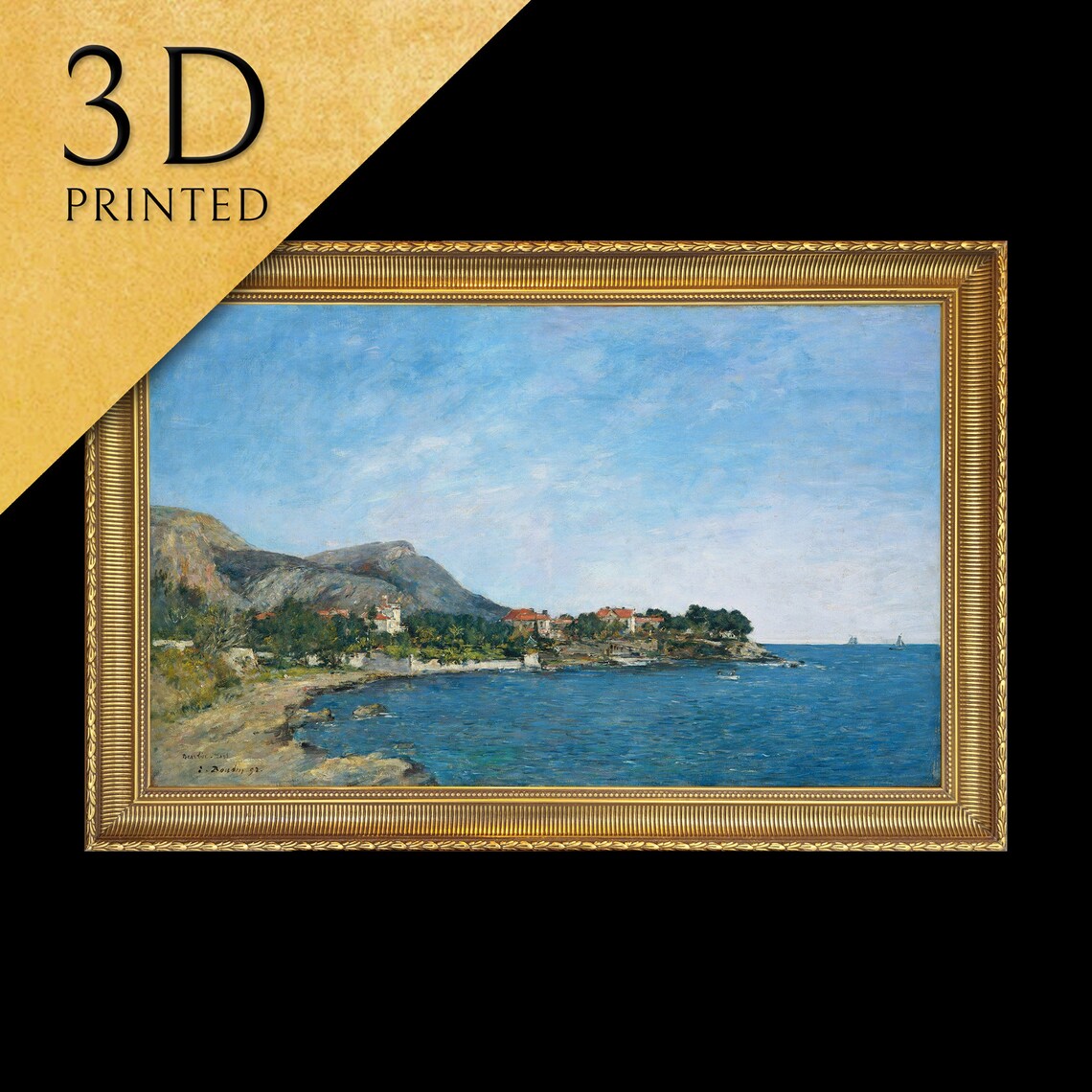 Beaulieu The Bay Of Fourmis by Eugne Boudin Art Print