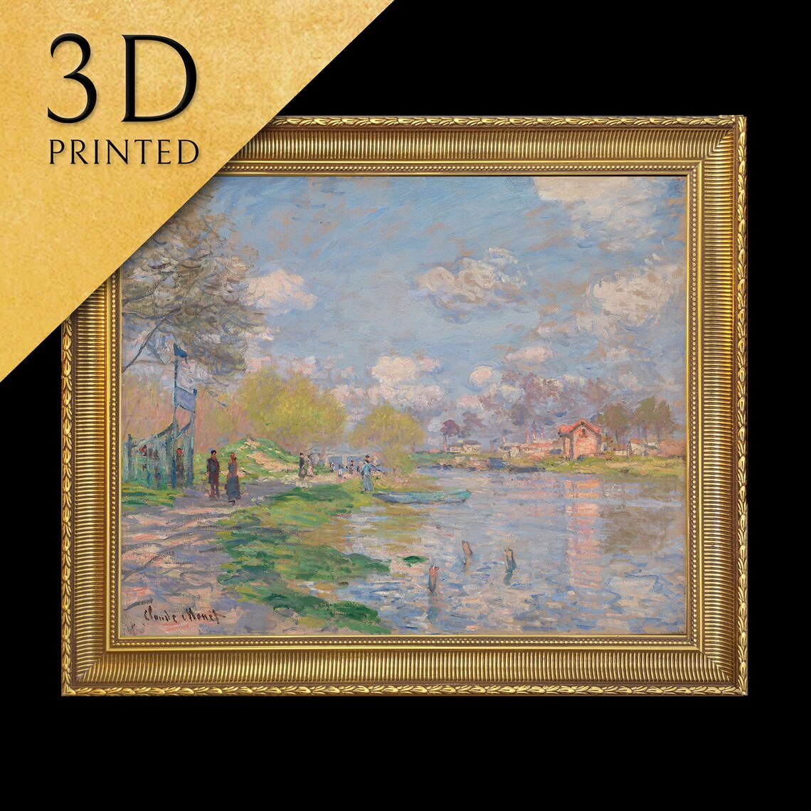 Spring By The Seine, Monet-Inspired Art Print