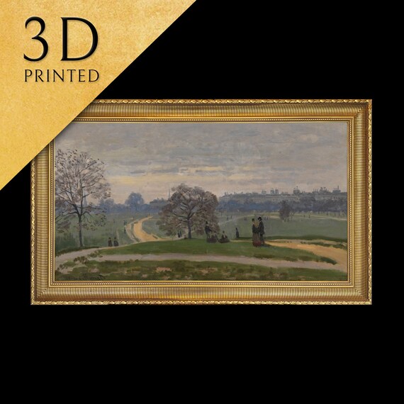 Peupliers Au Bord De Lepte Automne By Claude Monet 3d Printed With Texture And Brush Strokes Looks Like Original Oil Painting