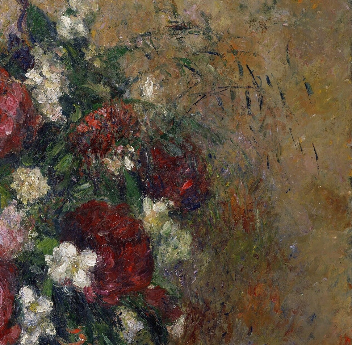 Camille Pissarro Mock Orange Blossom Bouquet Vase Still Life Poster - Image 3
