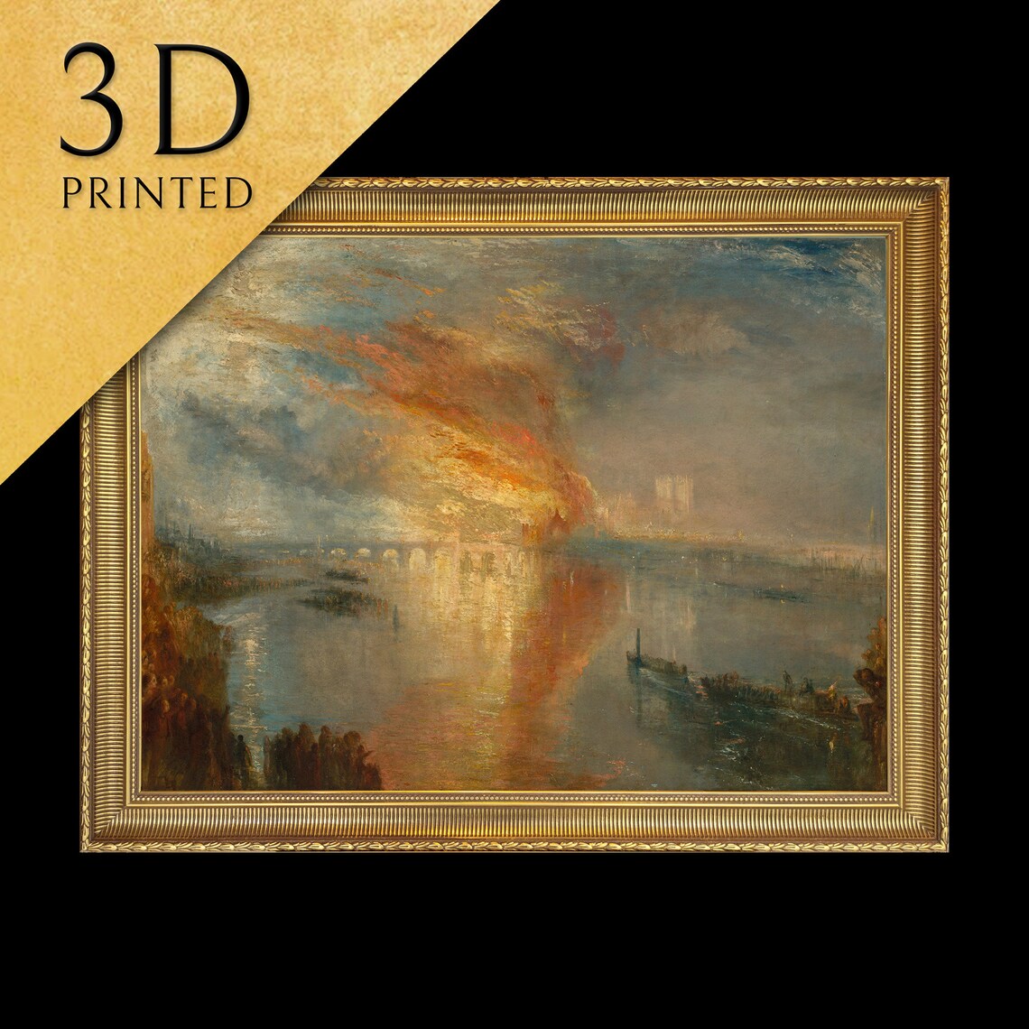 Turner-Inspired Burning of the Houses of Lords Art Print