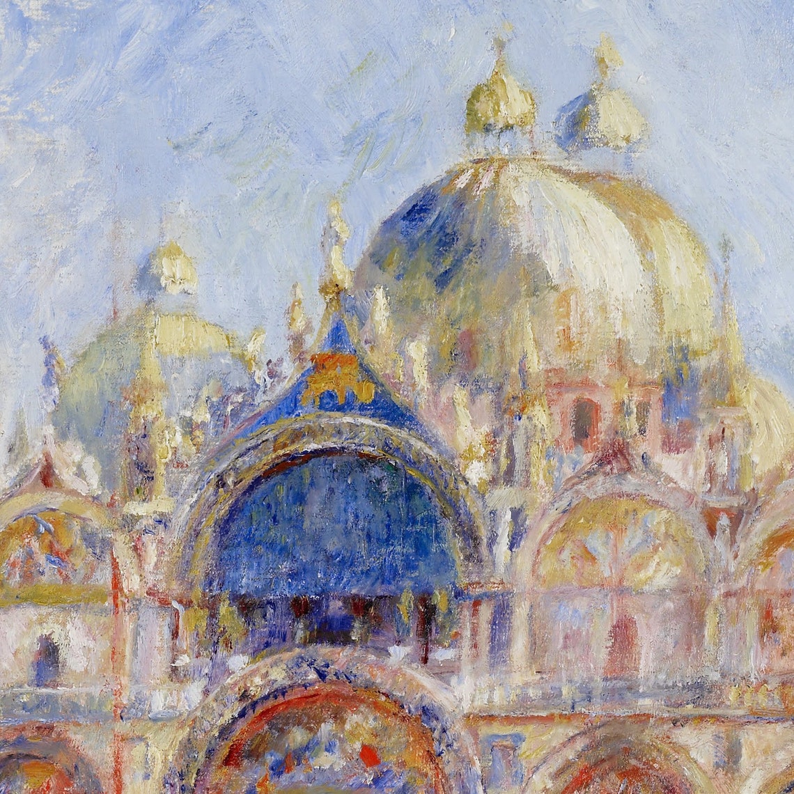 Pierre Auguste Renoir Piazza San Marco Venice Basilica Poster - Image 3
