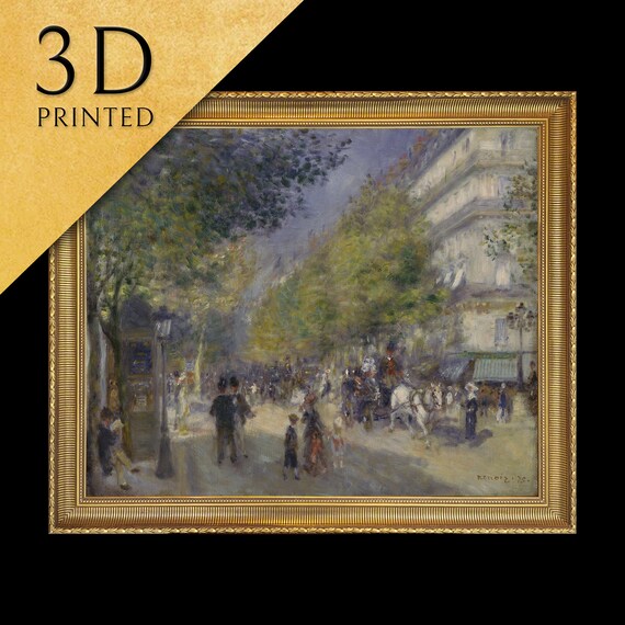 Renoir The Grands Boulevards Paris Street Scene 1875 Impressionist Poster