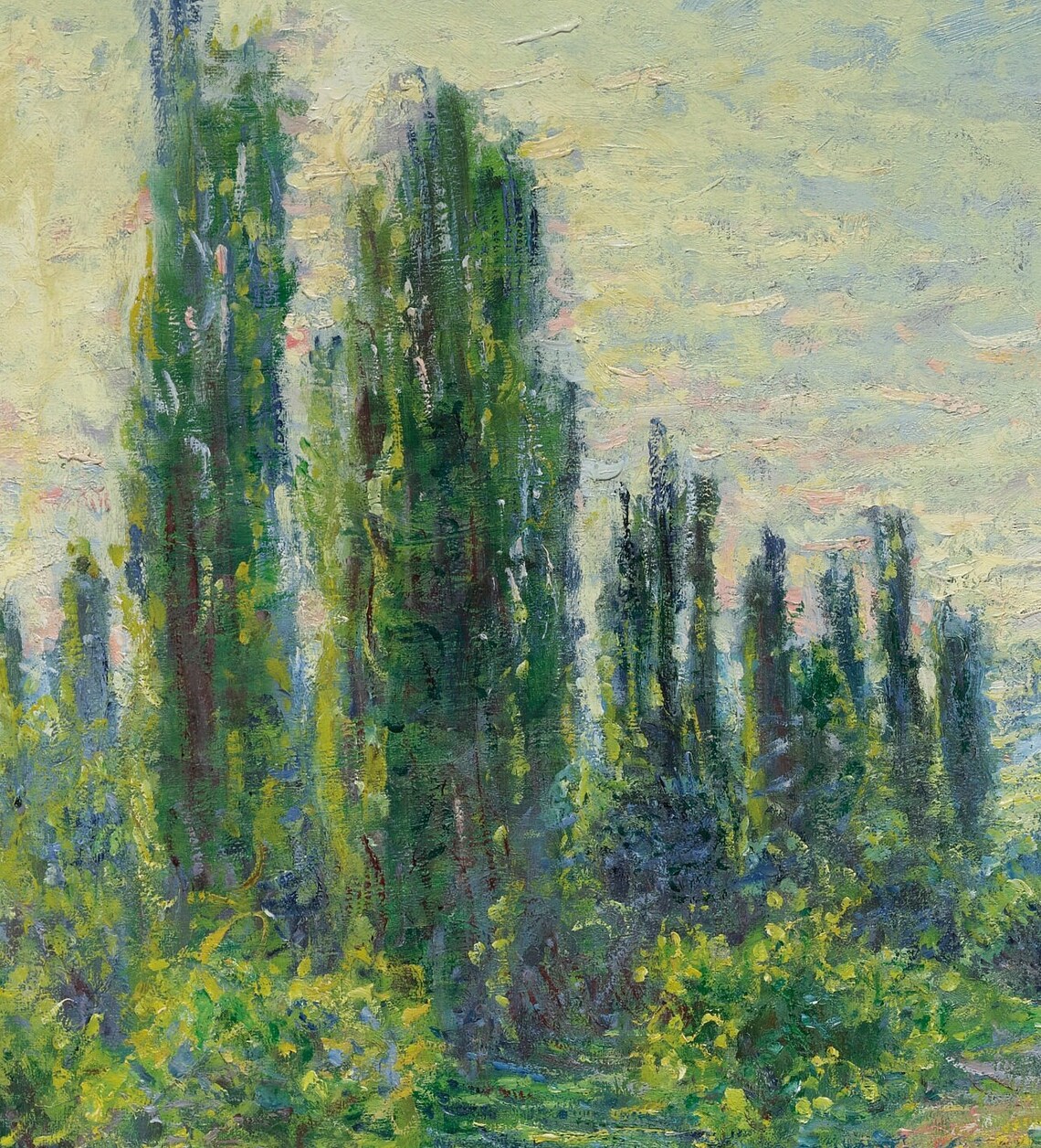 Claude Monet Road to Vetheuil Poplar Lane Hillside Impressionist Poster - Image 3