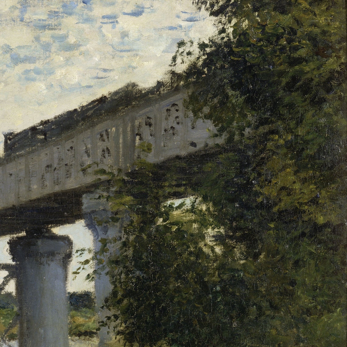 Claude Monet Railroad Bridge Argenteuil Train Over Seine Poster - Image 2