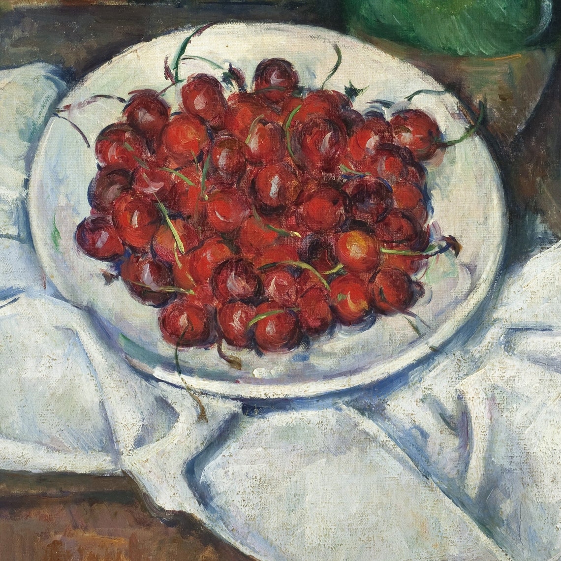 Paul Cezanne Still Life With Cherries And Peaches Fruit Poster - Image 2